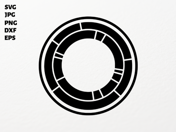 Abstract Circle Data Ring SVG for Cricut Graphics