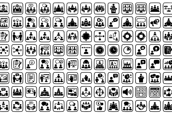 Business People Icon Set Graphics and Icons Review