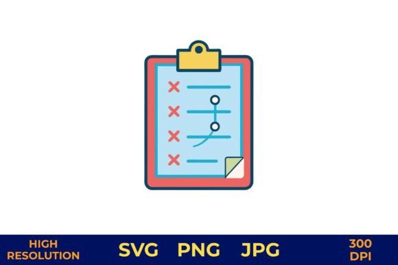 Business Plan Checklist on Clipboard Graphics and Illustrations Review