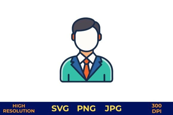 Business Professional in Suit Graphics and Illustrations