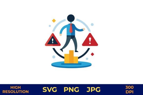 Business Risk Management Concept Graphics and Illustrations Review
