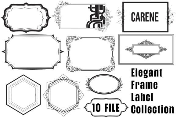 Elegant Frame Label Collection Set: Graphics and Crafts Review