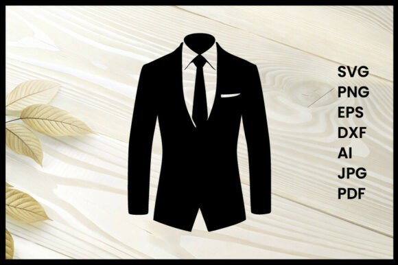Formal Business Dress Silhouette Graphics for Crafts