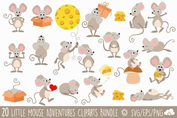 Little Mouse Adventures Bundle Vector Graphics and Illustrations Review