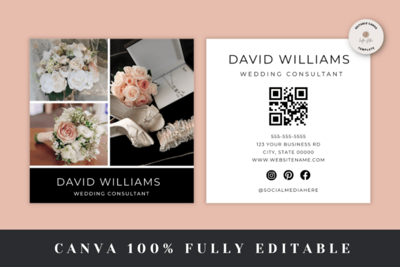 Professional Square Business Card Graphics and Business Cards